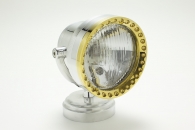 Ken's 4-1/2 Headlight : Polish / Brass Ring